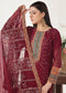 Sidra By Bin Hameed Luxury Chiffon Semi Stitched 3pcs - Jotey