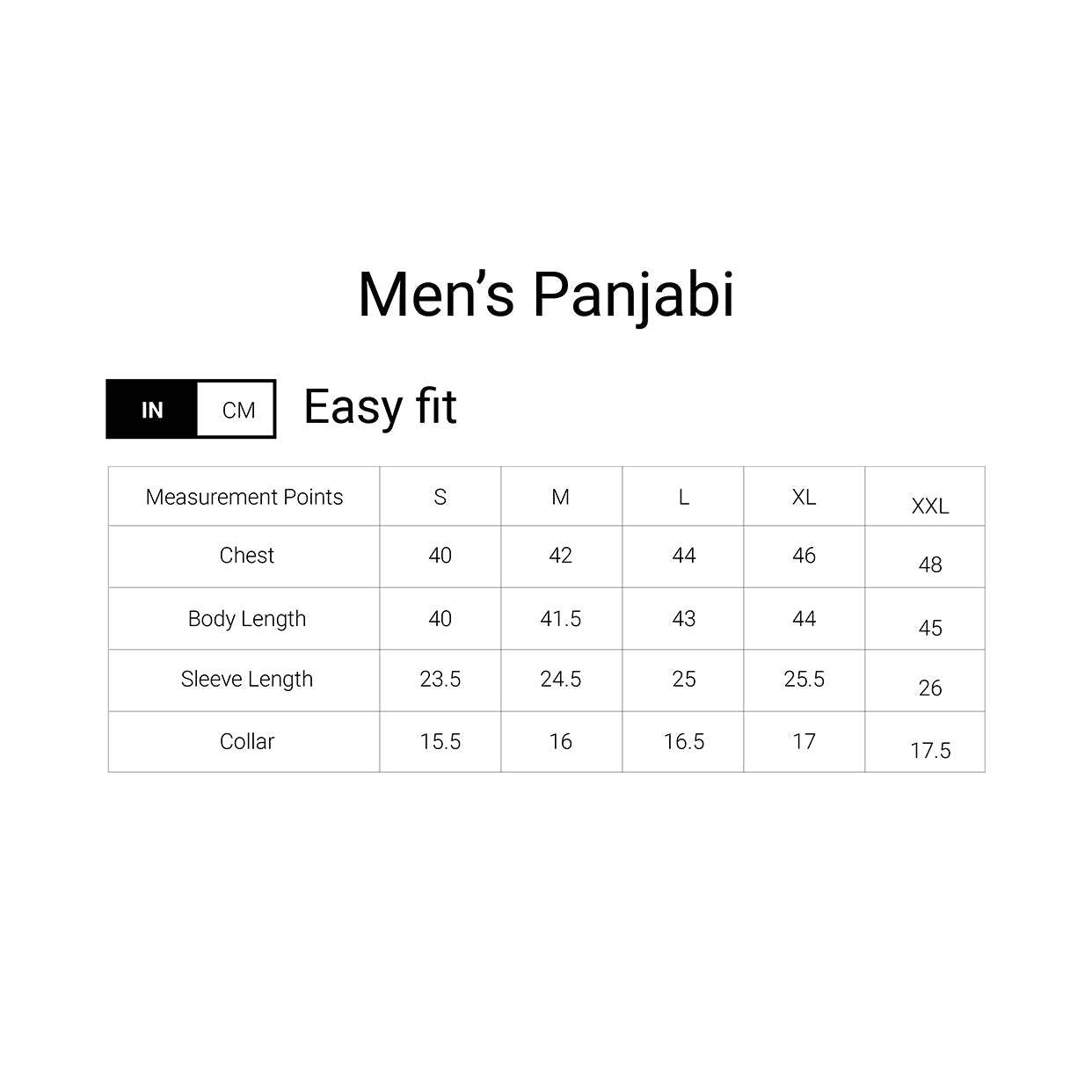 Solid Cotton Panjabi - Jotey