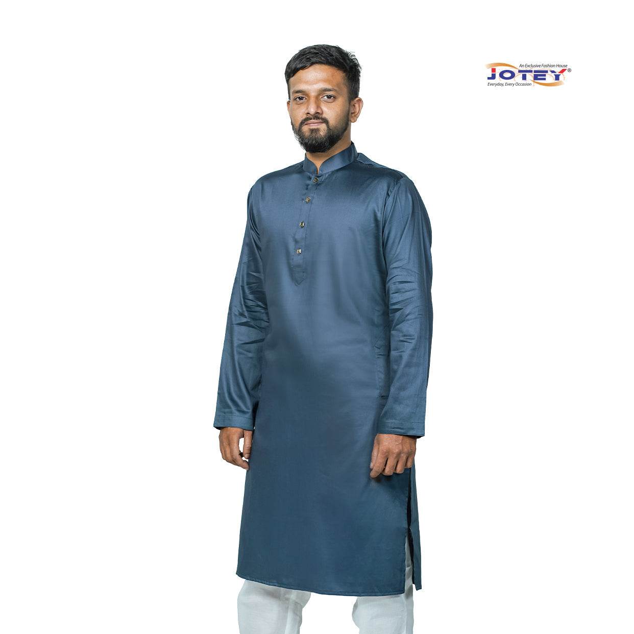 Solid Cotton Panjabi - Jotey