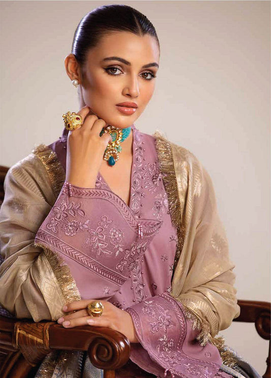 Tehzeeb By Riaz Arts Embroidered Chikankari Unstitched 3pcs - Jotey