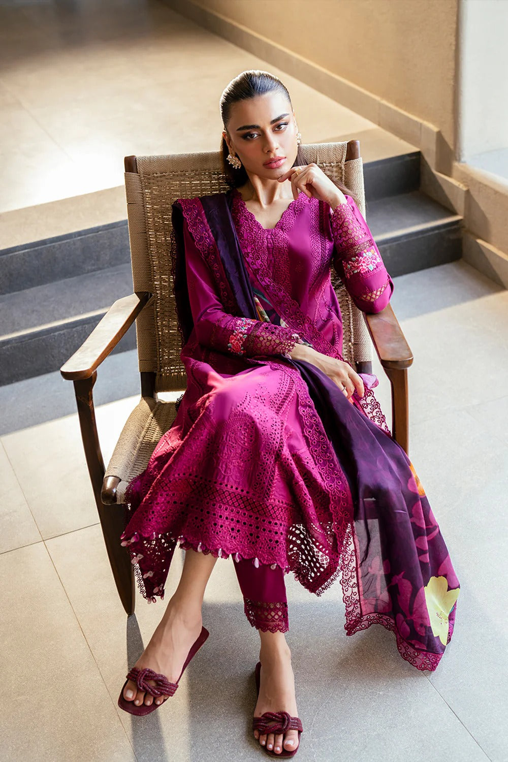 Azure Luxury Lawn'25 Unstitched Three Piece
