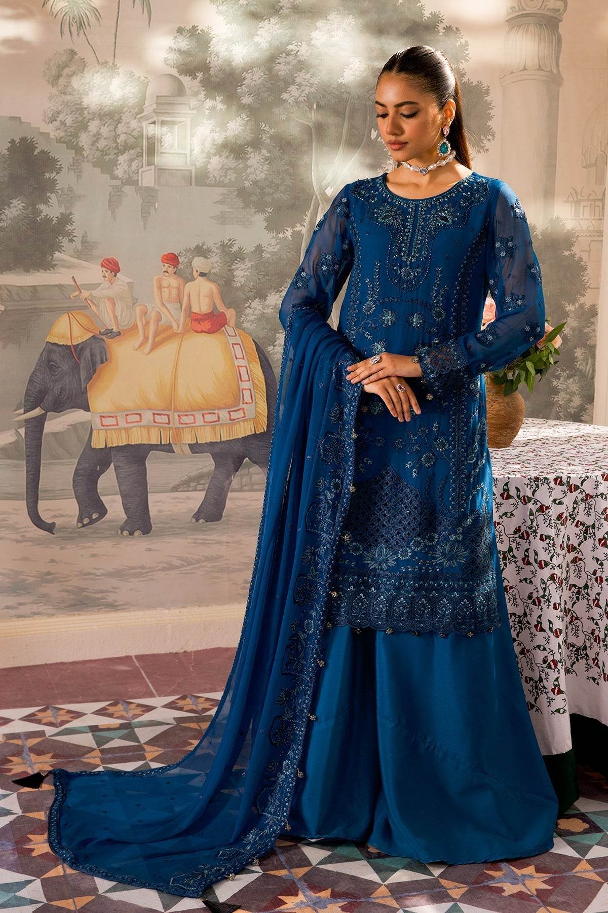 Zeenat Vol 17 Luxury Semi Stitched 3pcs - Jotey