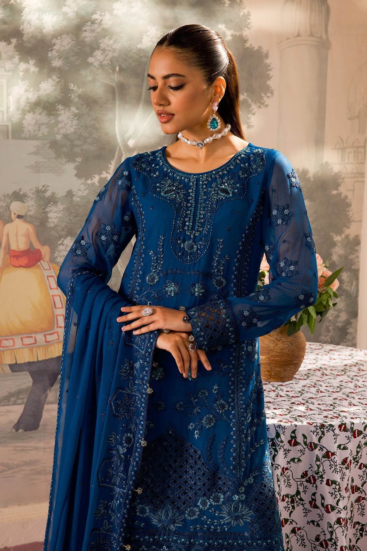 Zeenat Vol 17 Luxury Semi Stitched 3pcs - Jotey