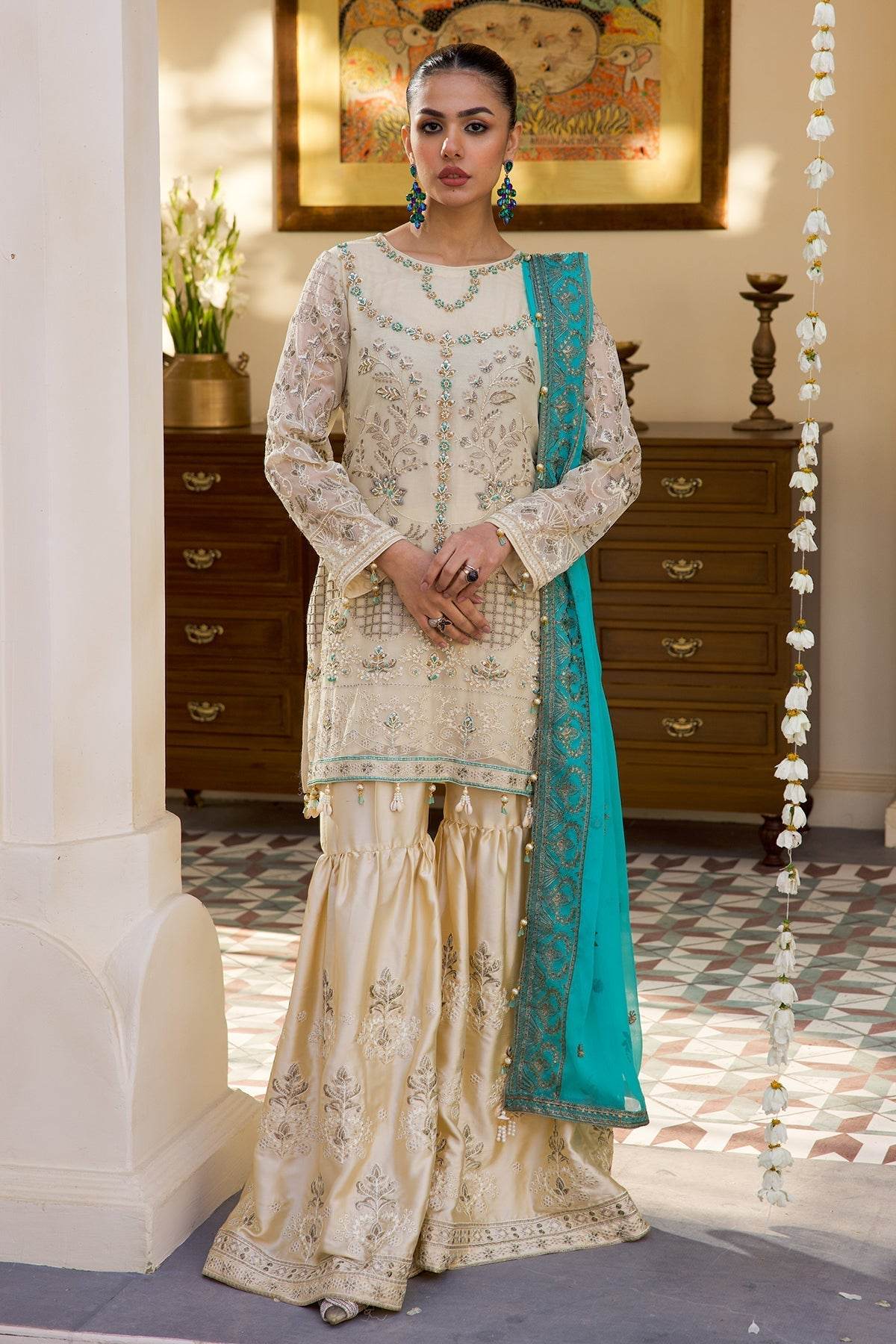Zeenat Vol 17 Luxury Semi Stitched 3pcs - Jotey