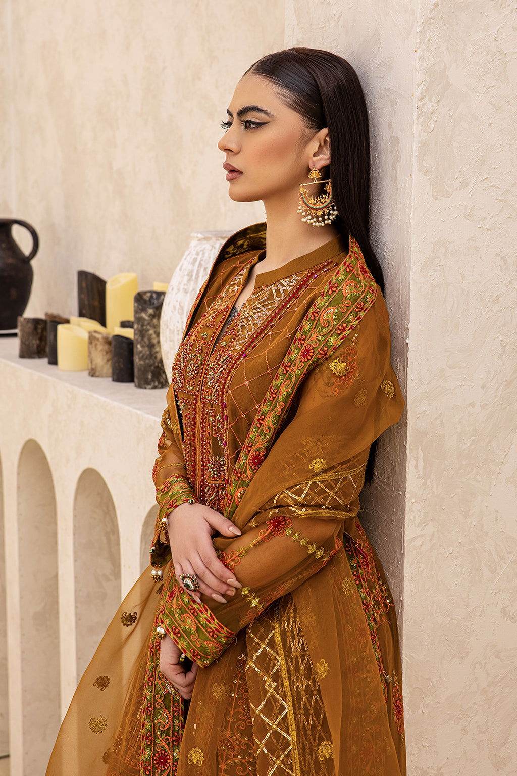 Zeenat Vol 18 Luxury EMB. Semi Stitched 3pcs - Jotey