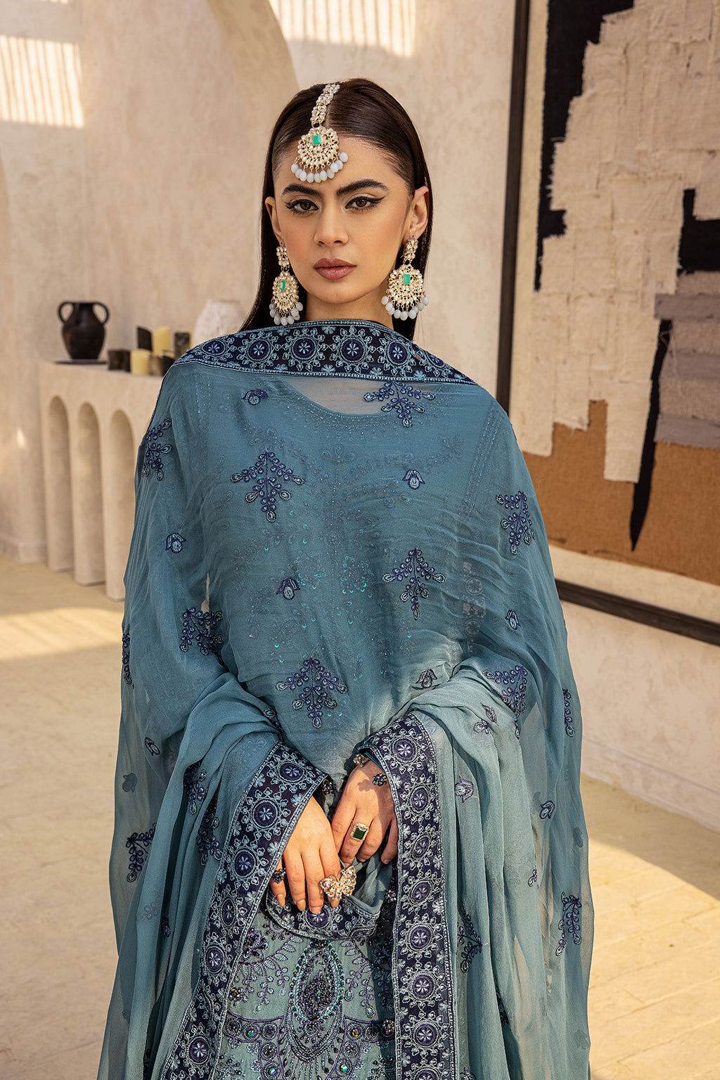 Zeenat Vol 18 Luxury EMB. Semi Stitched 3pcs - Jotey