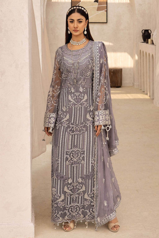 Zeenat Vol 18 Luxury EMB. Semi Stitched 3pcs - Jotey