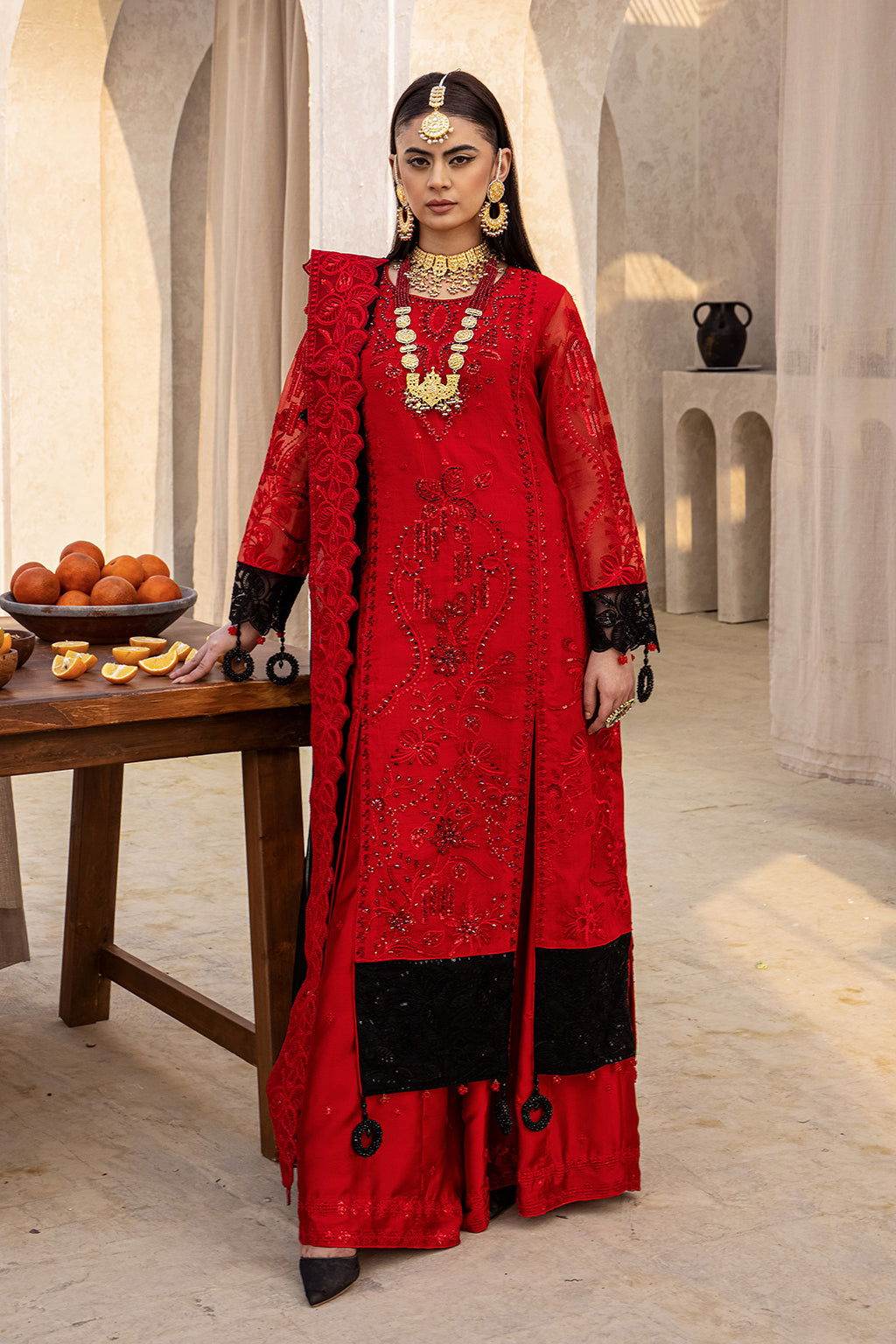 Zeenat Vol 18 Luxury EMB. Semi Stitched 3pcs - Jotey