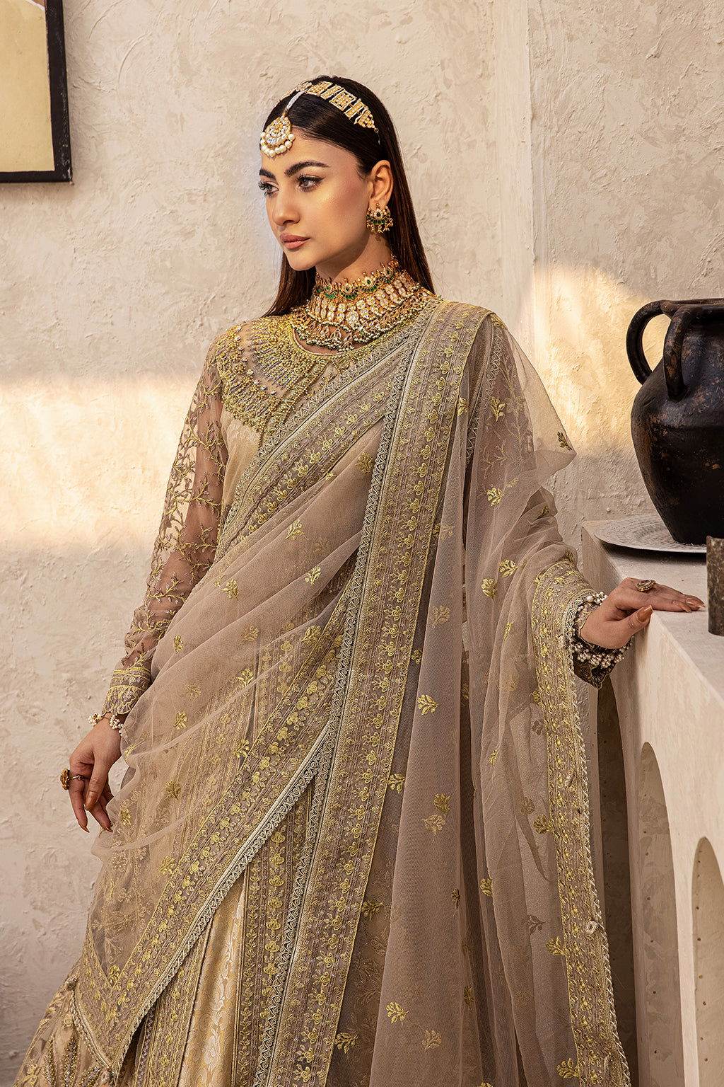 Zeenat Vol 18 Luxury EMB. Semi Stitched 3pcs - Jotey