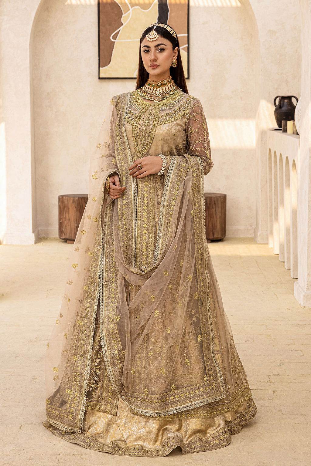 Zeenat Vol 18 Luxury EMB. Semi Stitched 3pcs - Jotey