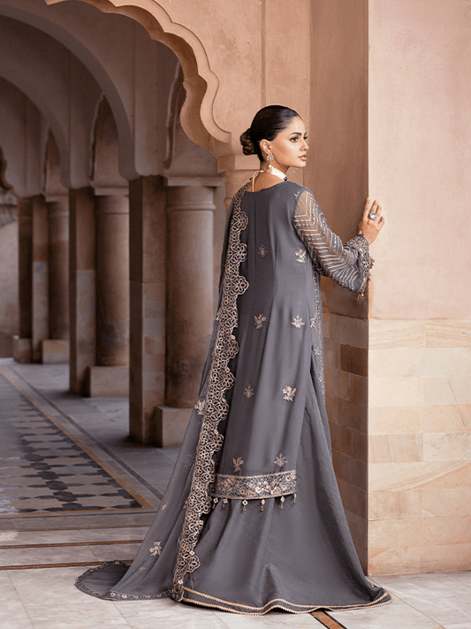 Zeenat Vol 19 Luxury EMB. Semi Stitched 3pcs - Jotey