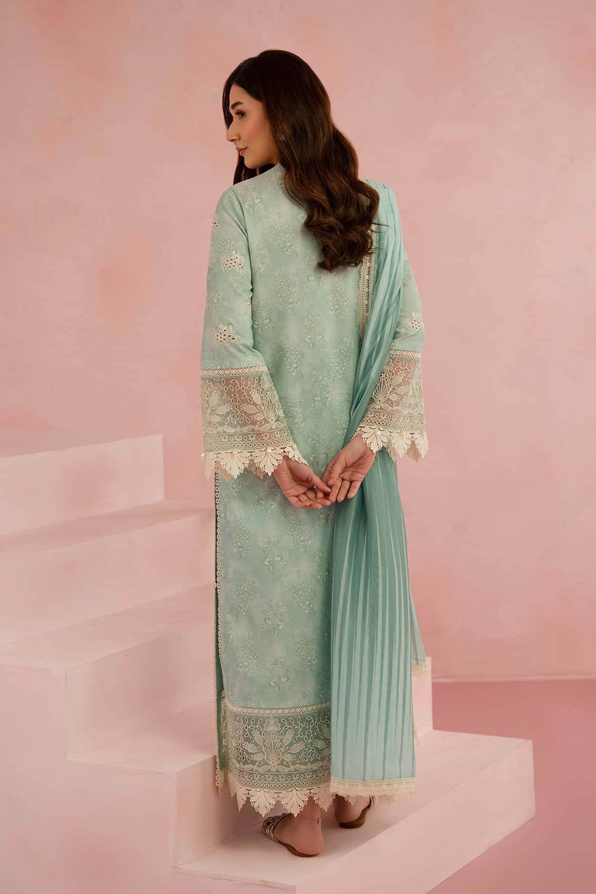 Floral Charm By Afrozeh Embroidered Lawn Unstitched 3pcs - Jotey