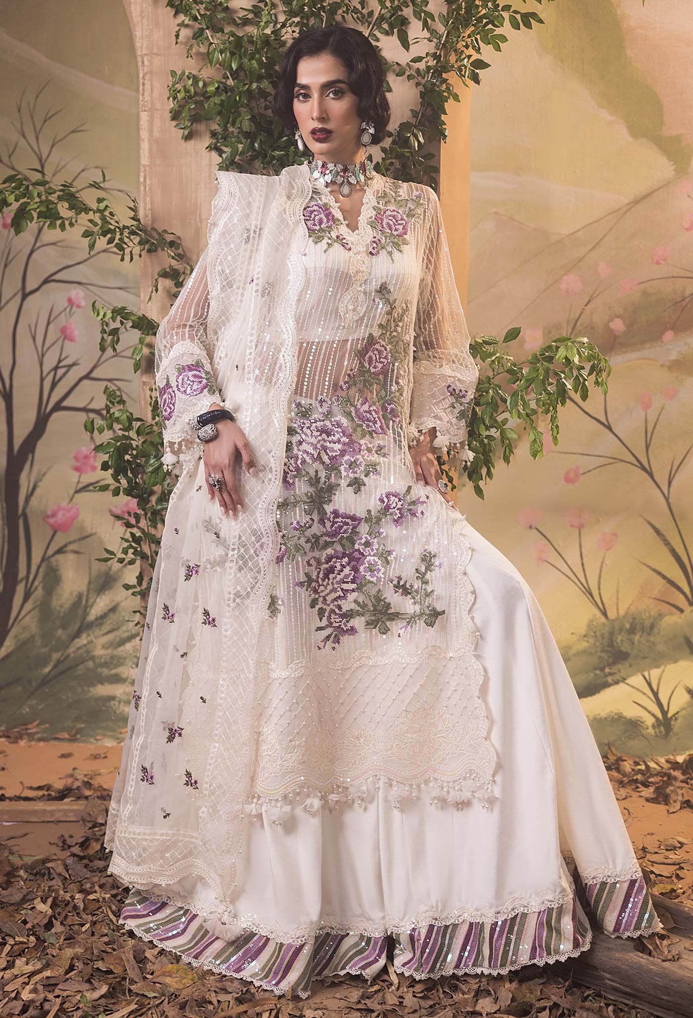 Adan's Libas Elysion Embroidered Festive Unstitched 3pcs - Jotey