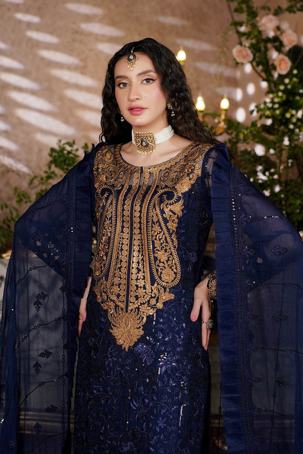 Aarzu Luxury Embroidered Vol-03 Unstitched 3Pcs - Jotey