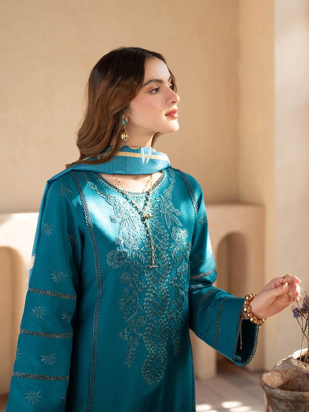 Stella By Mahnur Embroidered Lawn Unstitched 3pcs - Jotey