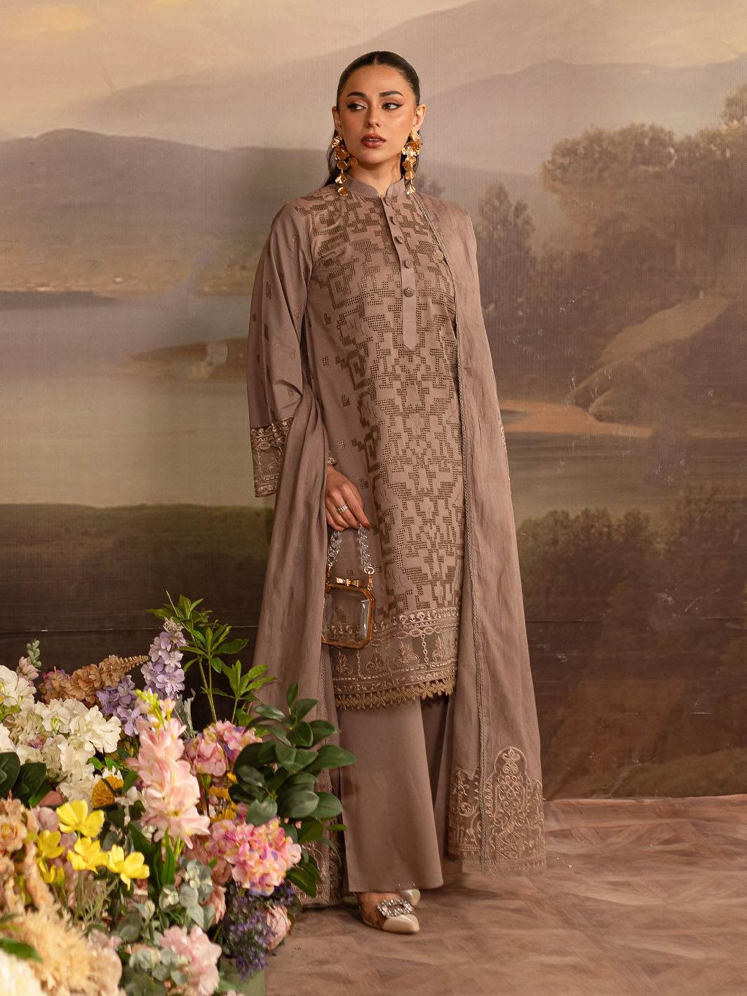 Twilight By Mahnur Embroidered Lawn Unstitched 3pcs - Jotey