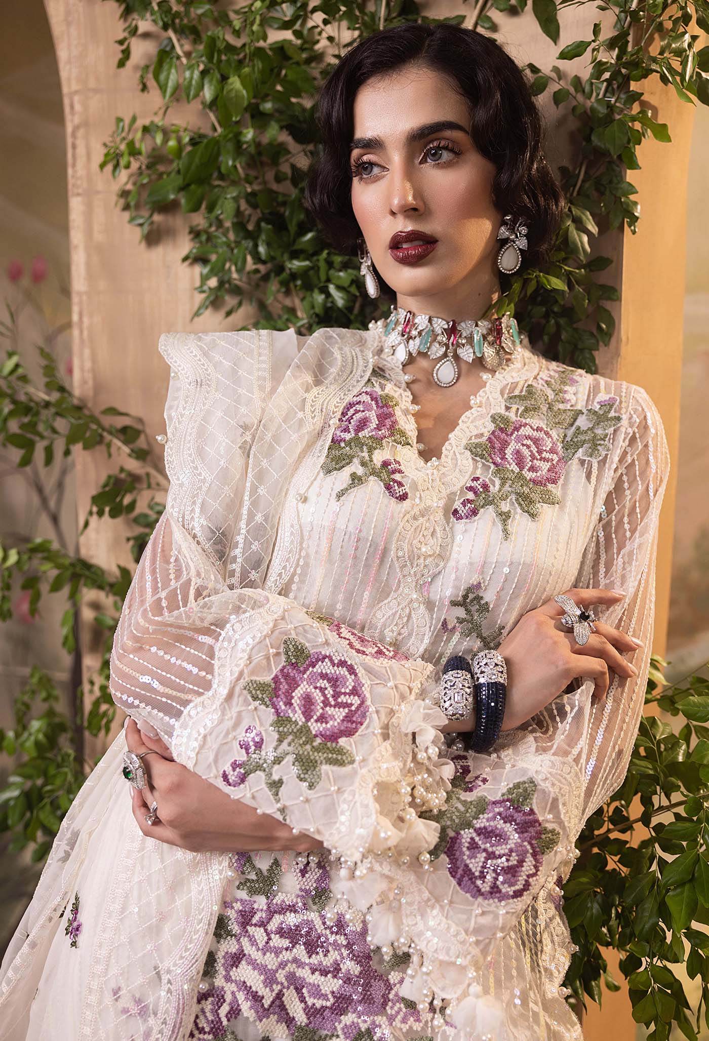 Adan's Libas Elysion Embroidered Festive Unstitched 3pcs - Jotey