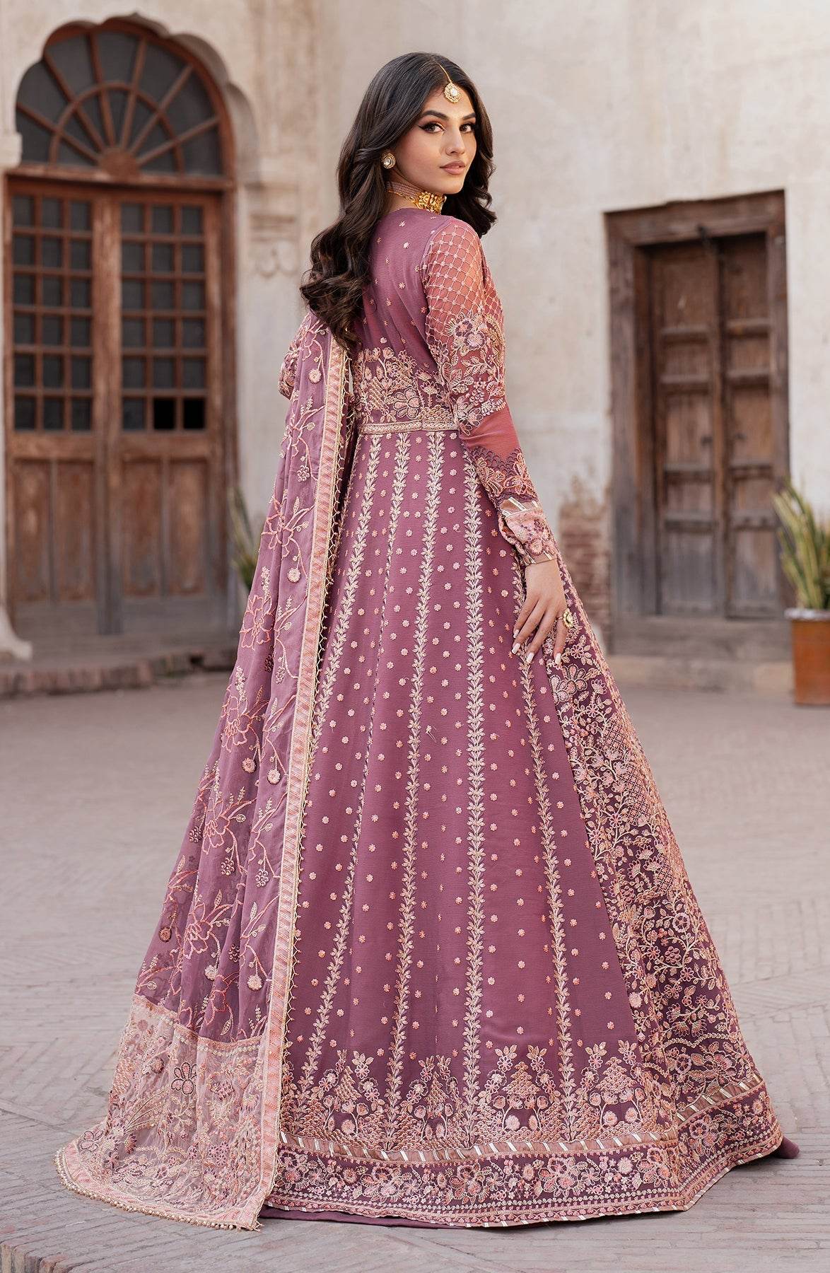 Shehnai By Zarif Embroidered Luxury Wedding Unstitched 3pcs - Jotey