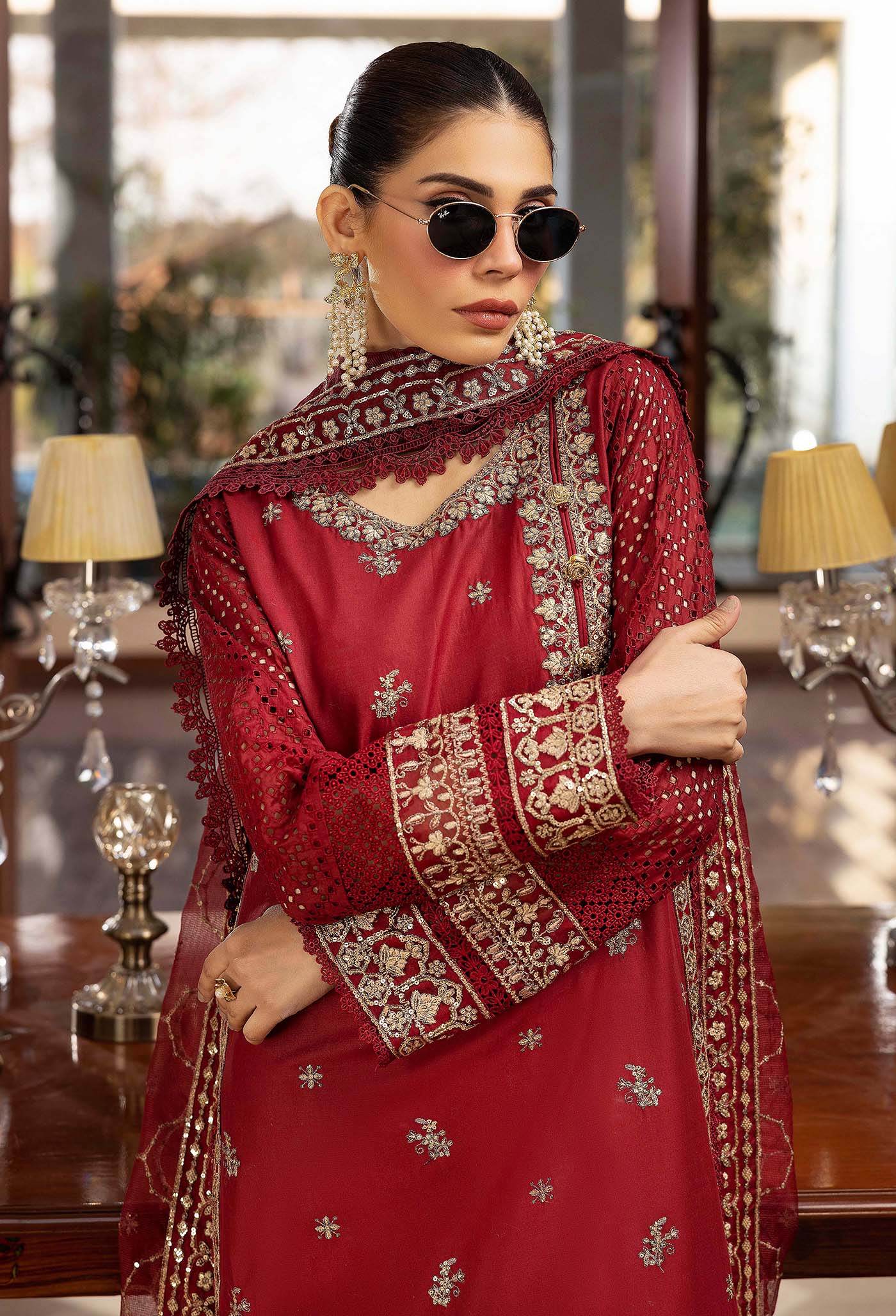 Adans Libas Summer's Dream Embroidered Lawn Unstitched 3 Piece - Jotey