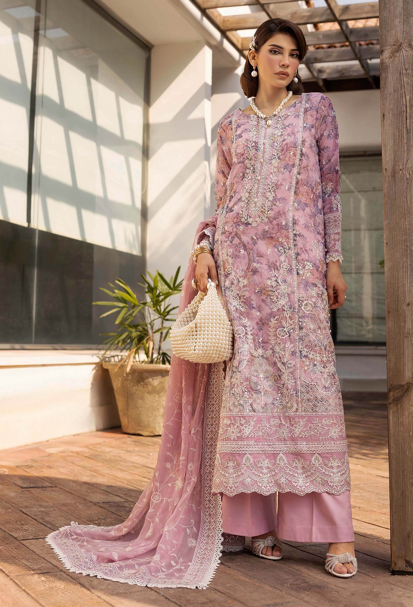 Adans Libas Summer's Dream Embroidered Lawn Unstitched 3 Piece - Jotey