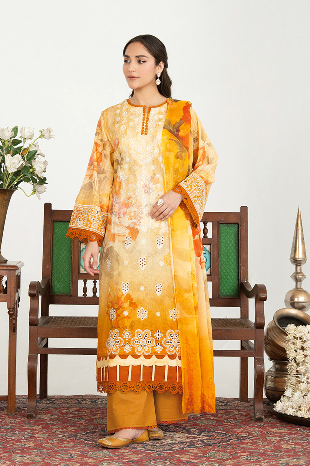 Sundas By Johra Embroidered Printed Lawn Unstitched 3Pcs