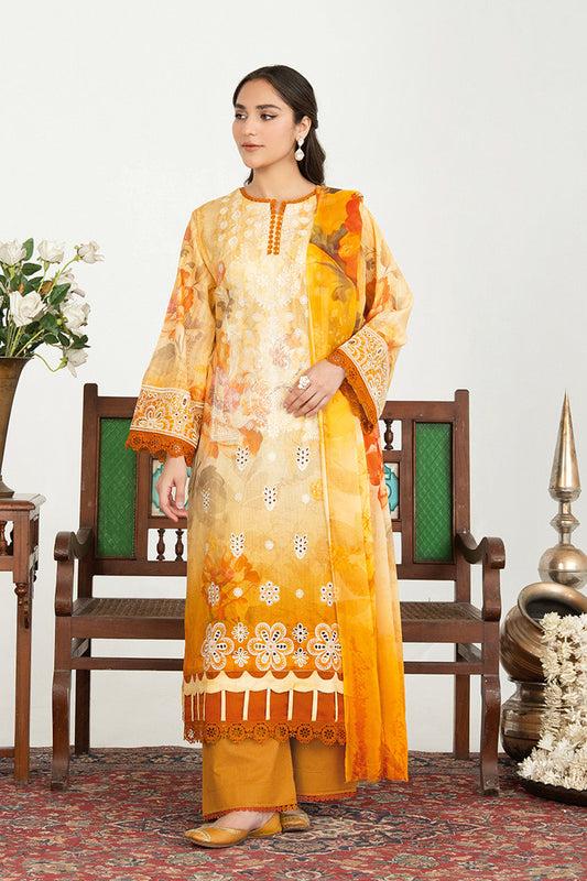 Sundas By Johra Embroidered Printed Lawn Unstitched 3Pcs