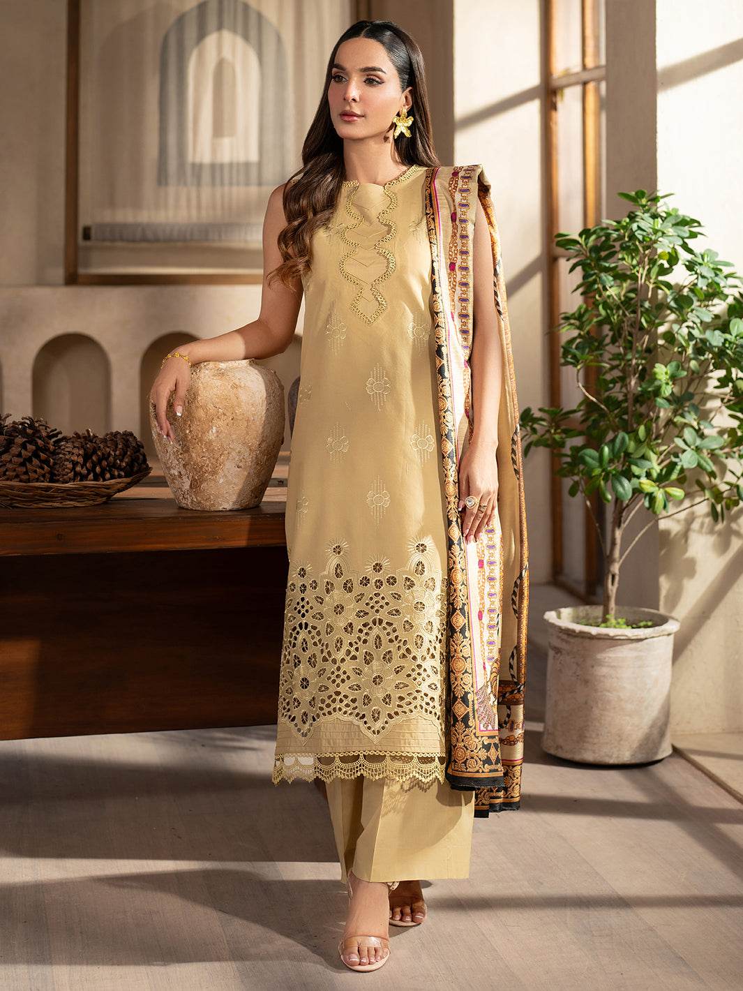 Stella By Mahnur Embroidered Lawn Unstitched 3pcs - Jotey