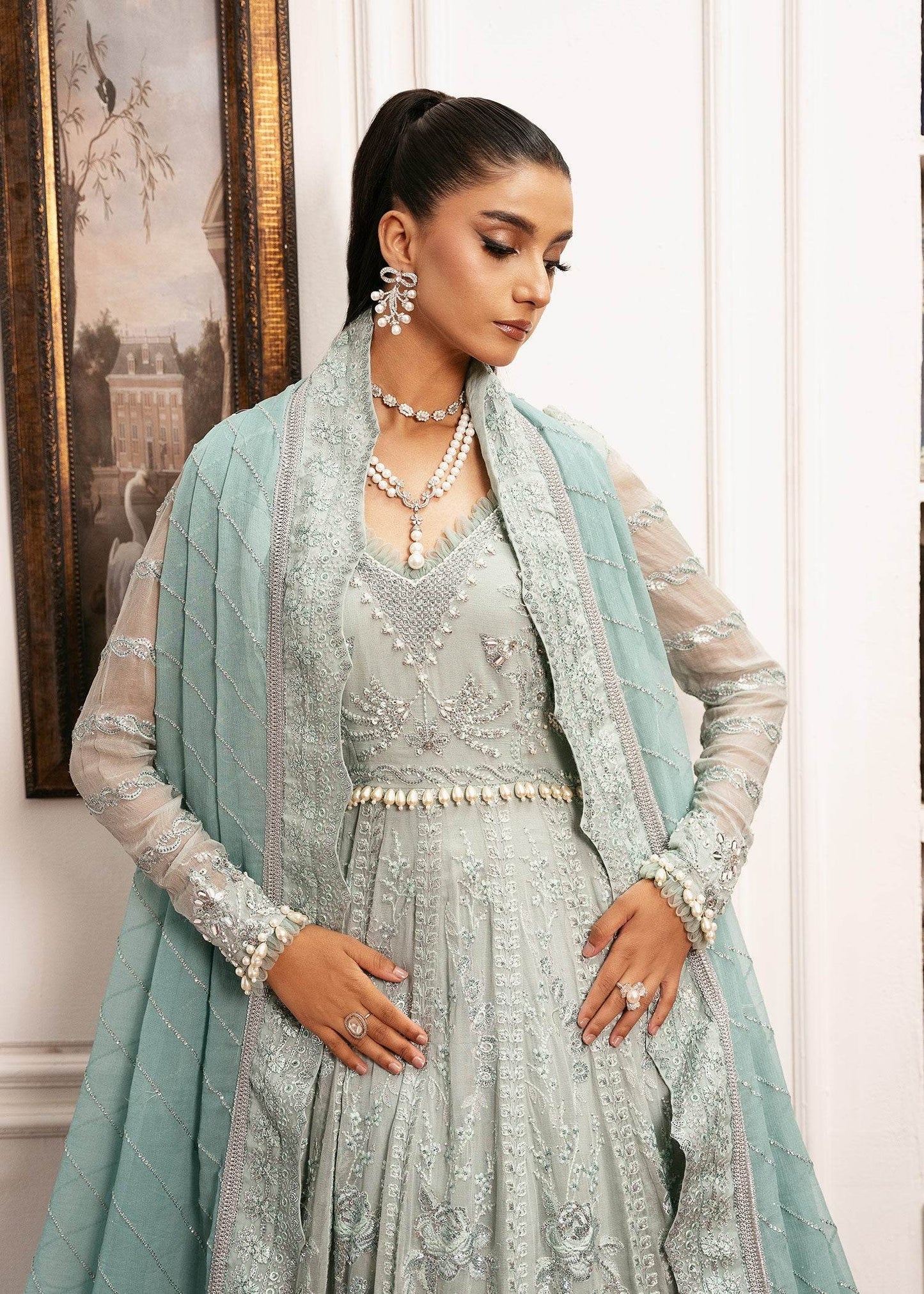 INAYAT Luxury Wedding Formals Unstitched 3pcs - Jotey