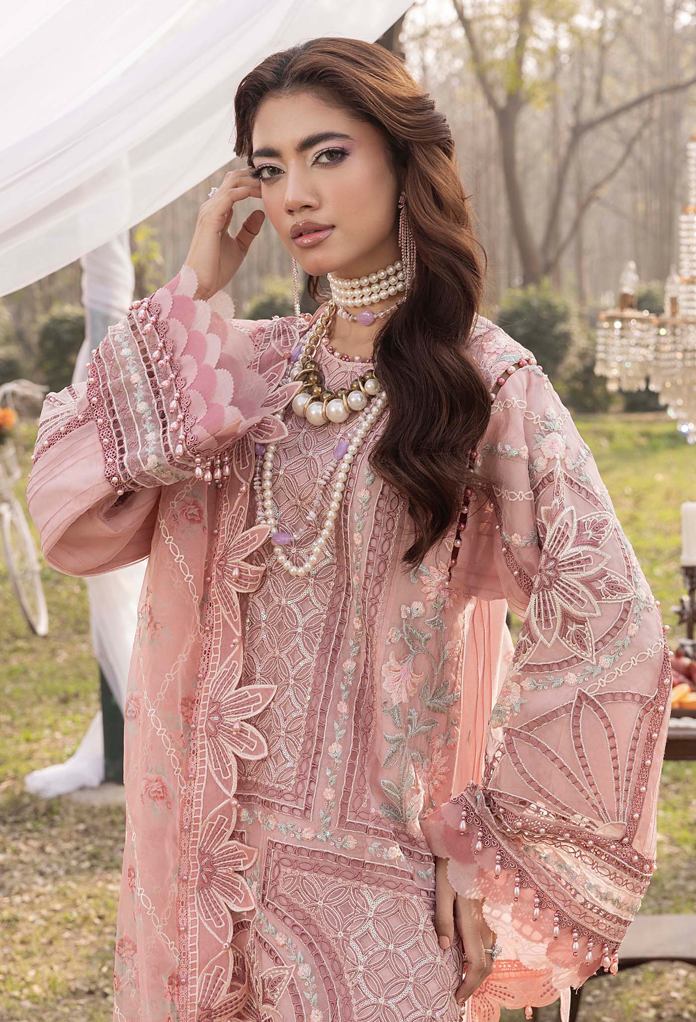 Adans Libas Bazm-E-Bahar Embroidered Lawn Unstitched 3 Piece