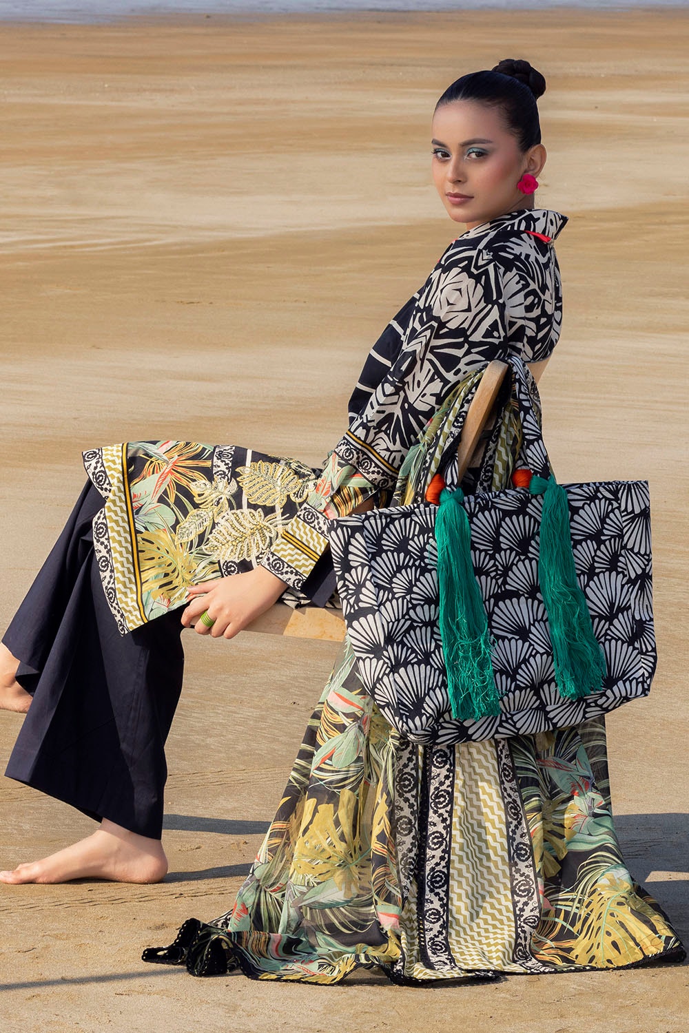 Tangerine By Gul Ahmed Embroidered Printed Summer Lawn'25 Unstitched 3pcs