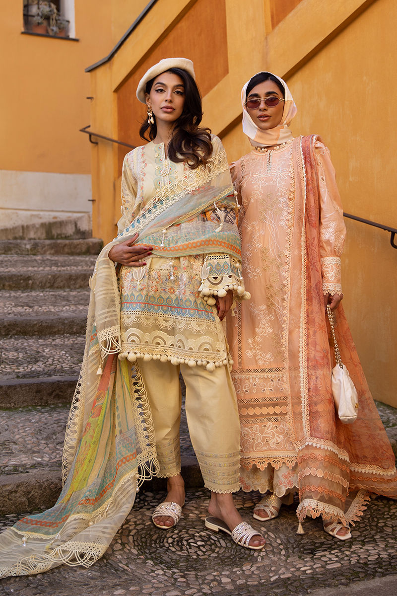 Zoha By Ansab Jahangir Embroidered Luxury Lawn'25 Unstitched 3pcs