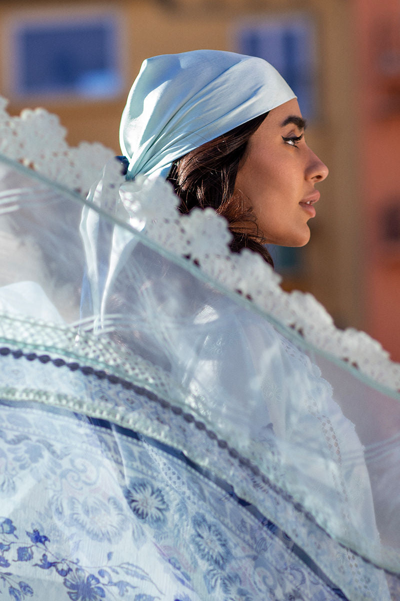 Zoha By Ansab Jahangir Embroidered Luxury Lawn'25 Unstitched 3pcs