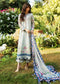 Siraa By Sadaf Fawad Khan Luxury Embroidered Lawn'25 Unstitched 3pcs - Jotey