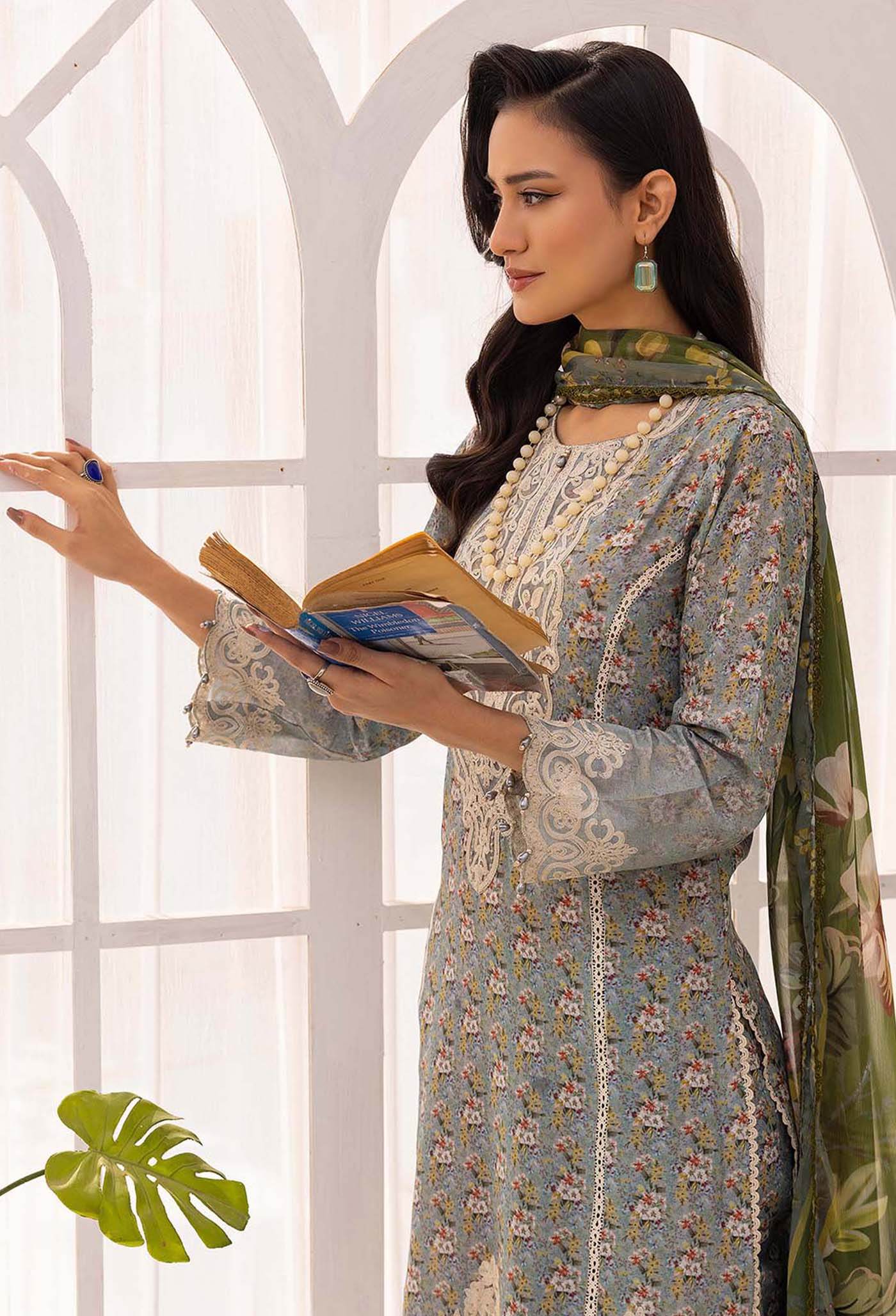 Solana By Adans Libas Printed Lawn Unstitched 3 Piece - Jotey