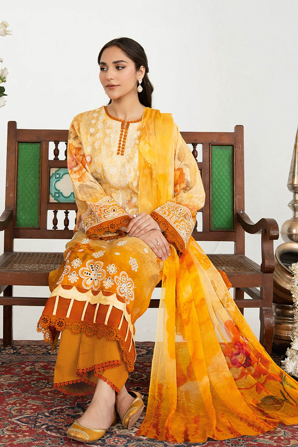 Sundas By Johra Embroidered Printed Lawn Unstitched 3Pcs