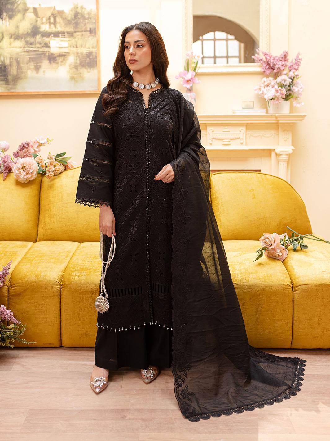 Twilight By Mahnur Embroidered Lawn Unstitched 3pcs - Jotey
