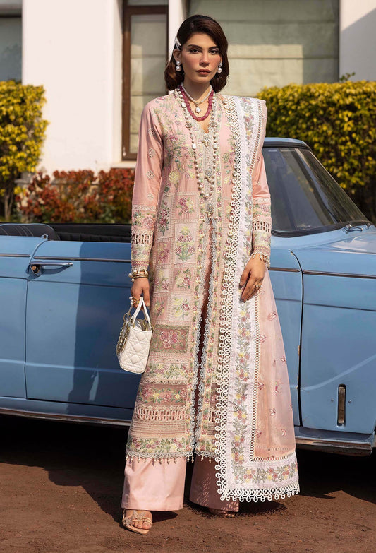 Adans Libas Summer's Dream Embroidered Lawn Unstitched 3 Piece - Jotey