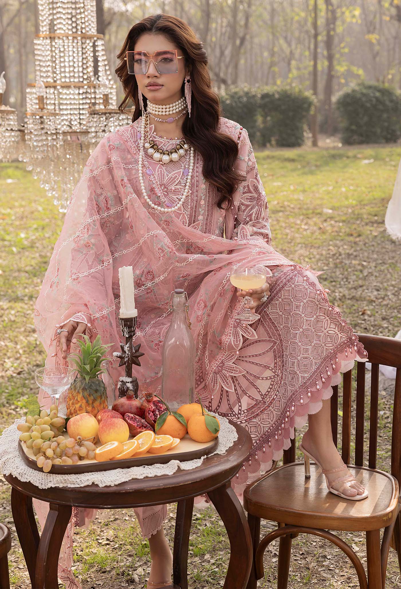 Adans Libas Bazm-E-Bahar Embroidered Lawn Unstitched 3 Piece