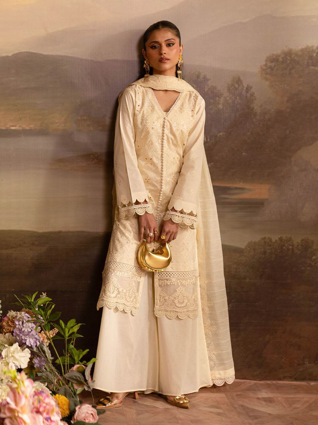 Twilight By Mahnur Embroidered Lawn Unstitched 3pcs - Jotey