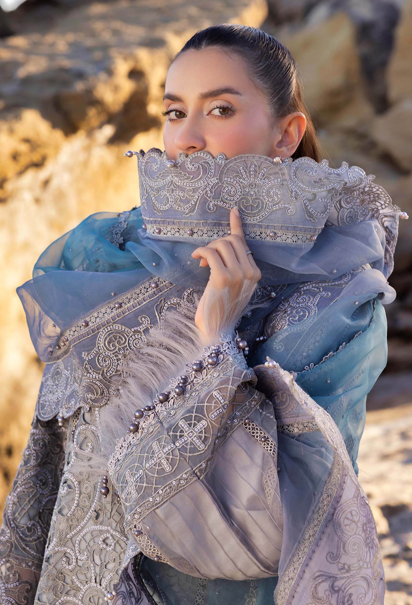 Adans Libas Lasserkari Embroidered Premium Lawn Unstitched 3 Piece - Jotey