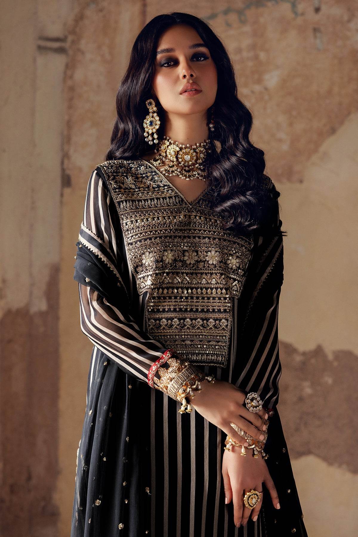 Vasal By Charizma Embroidered Luxury Chiffon Vol-03 Unstitched 3pcs - Jotey