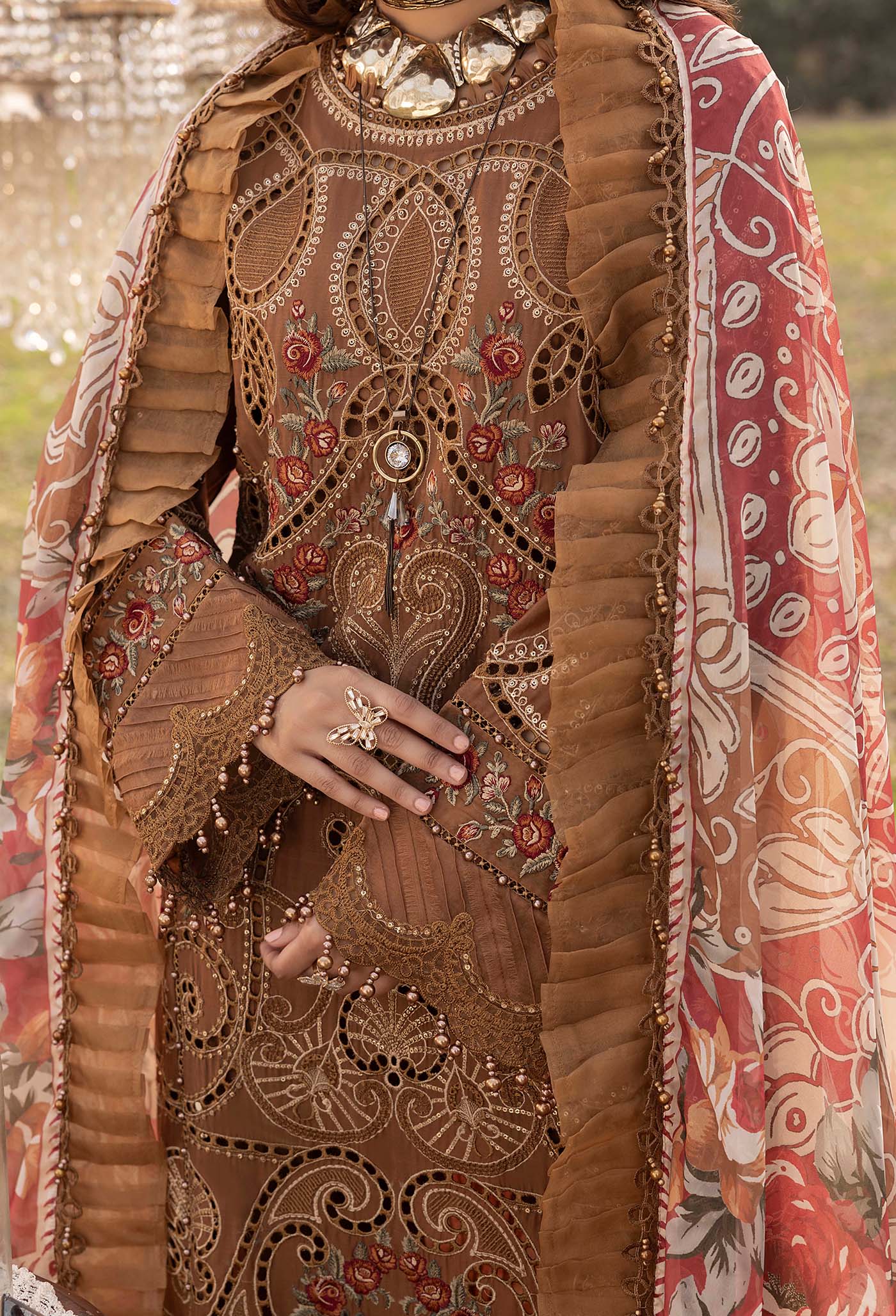 Adans Libas Bazm-E-Bahar Embroidered Lawn Unstitched 3 Piece