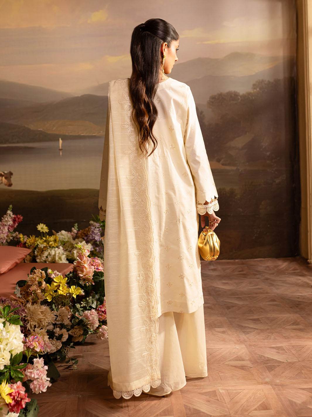 Twilight By Mahnur Embroidered Lawn Unstitched 3pcs - Jotey