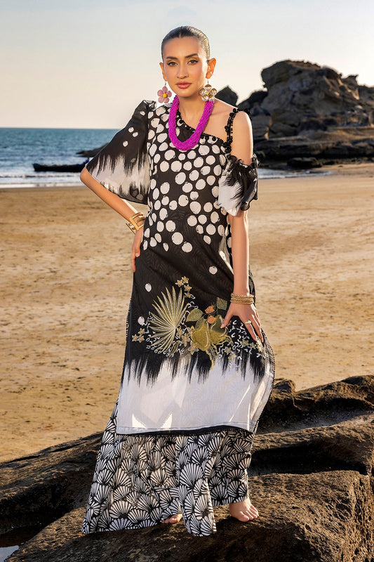 Tangerine By Gul Ahmed Embroidered Printed Summer Lawn'25 Unstitched 2pcs