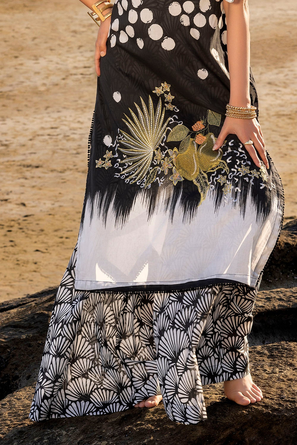 Tangerine By Gul Ahmed Embroidered Printed Summer Lawn'25 Unstitched 2pcs