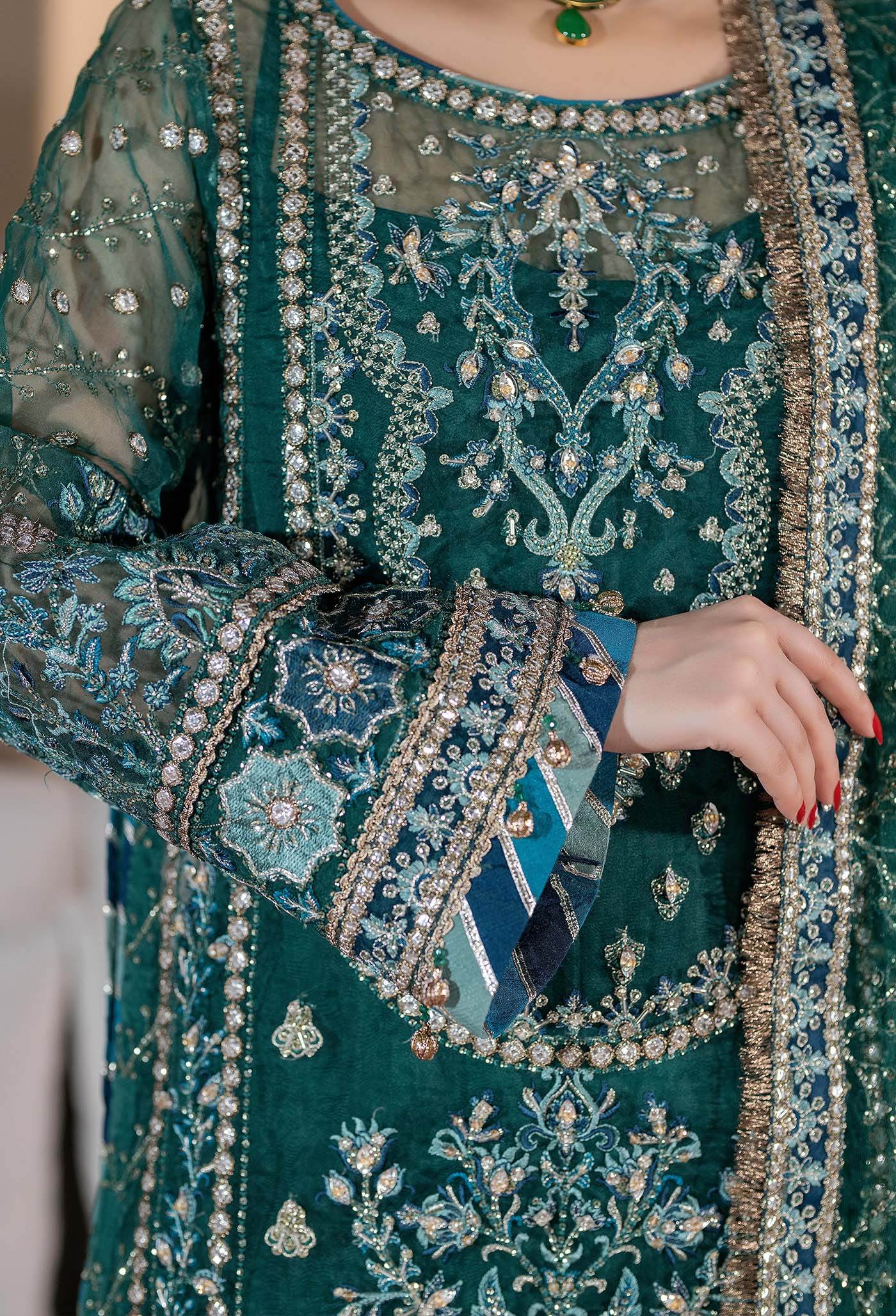 Adan's Libas Traditional Essence Unstitched Semi Formals 3pcs - Jotey