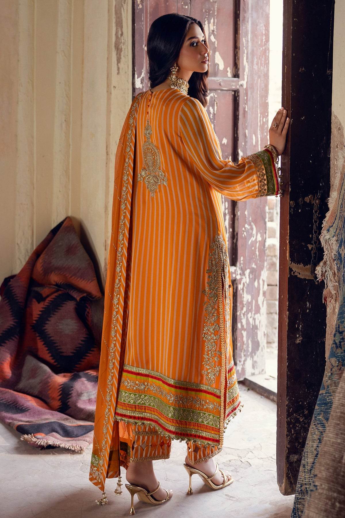 Vasal By Charizma Embroidered Luxury Chiffon Vol-03 Unstitched 3pcs - Jotey