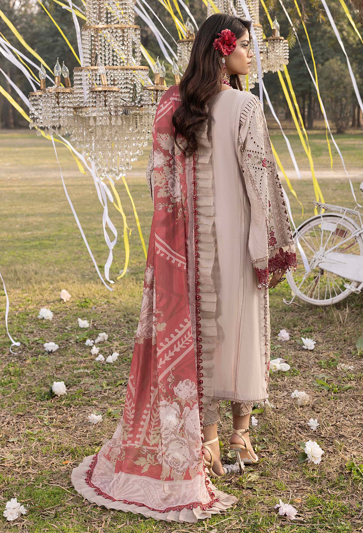 Adans Libas Bazm-E-Bahar Embroidered Lawn Unstitched 3 Piece