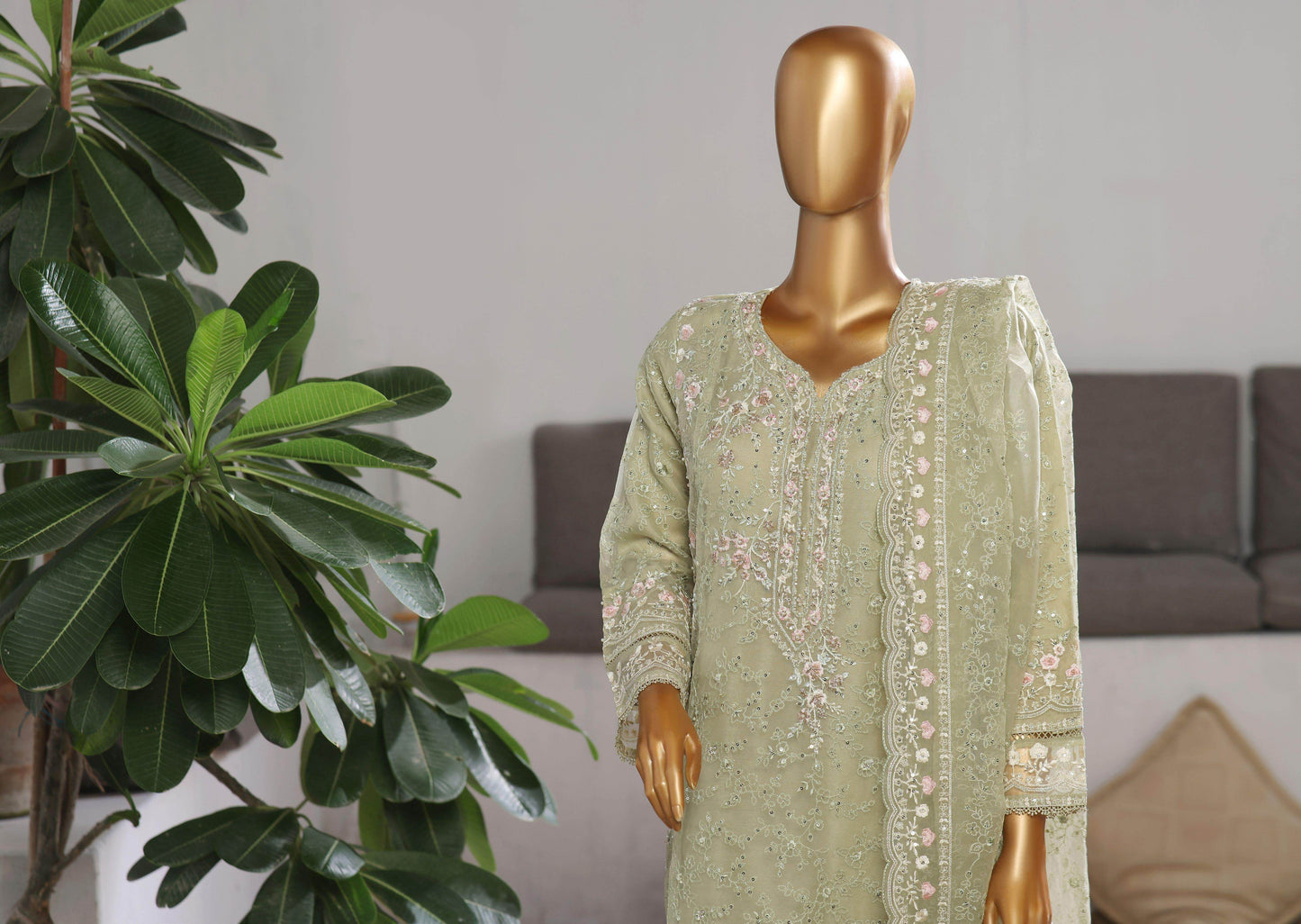 Sadabahar Mahpara Vol 9 Festive Formal Stitched 3pcs - Jotey