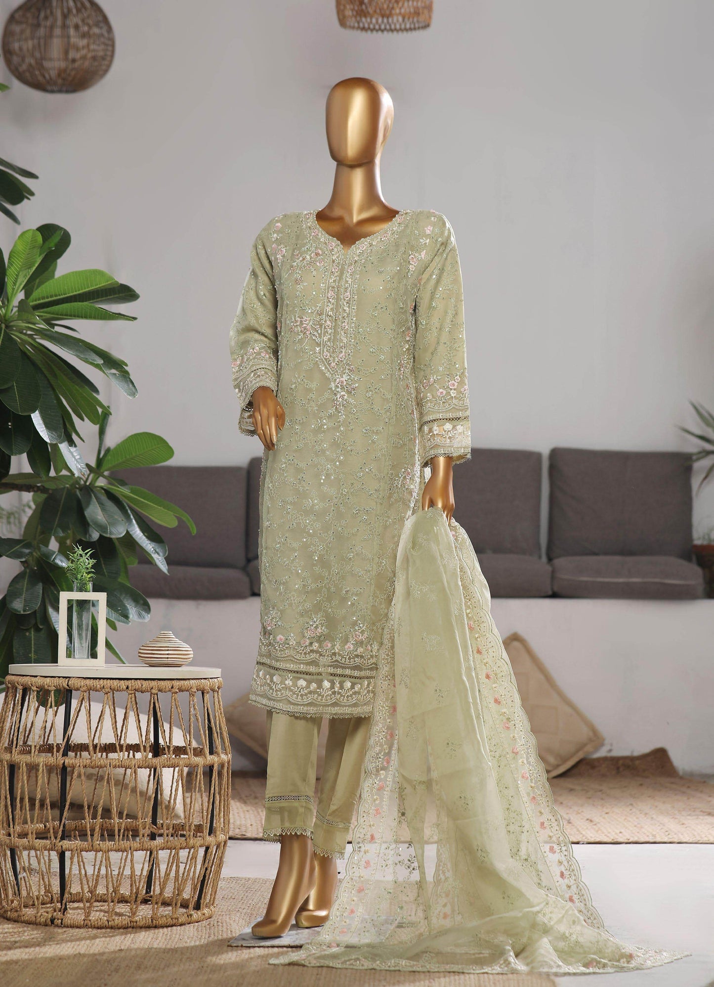 Sadabahar Mahpara Vol 9 Festive Formal Stitched 3pcs - Jotey